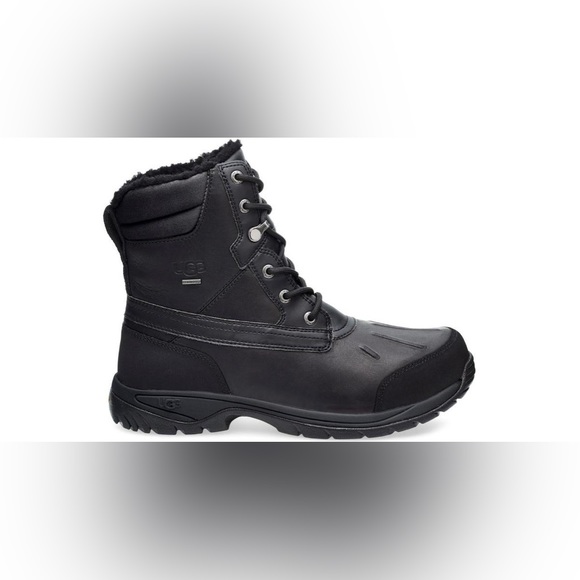 UGG | Men’s Felton Black WaterProof Leather Snow Boots NEW - Picture 15 of 15